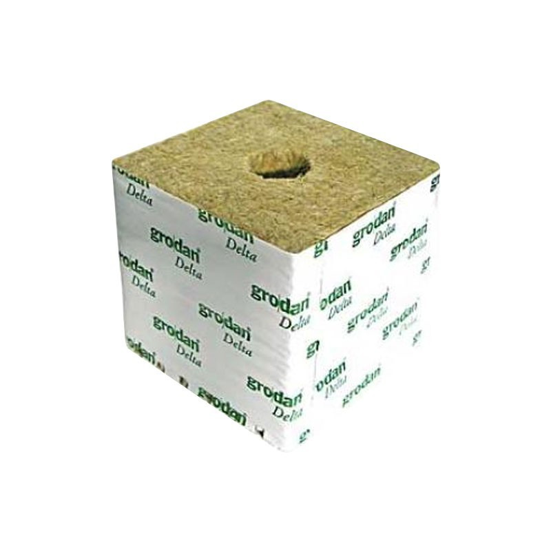 Grodan Rockwool cubes 100X100X65mm Holes 27/35mm Box of 216pcs